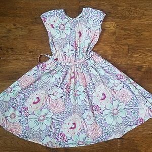 Lands end kids fit and flare dress sz 8